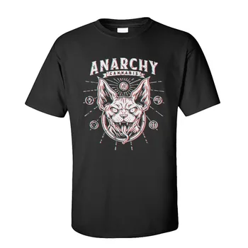 Anarchia T-Shirt pre Mužov Všetkých Bavlna Jeseň Topy Tees Normálne Tee-Tričká Krátky Rukáv 2020 Zľava O-Krku Kvalitné Tričko