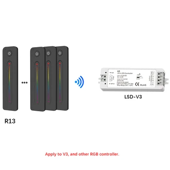 Ultratenké Dotyk List RF 2.4 G Diaľkový ovládač Smart Home Pracovať s V1 V2 V3KS S1 S1-B jednu farbu dual color RGB LED osvetlenie