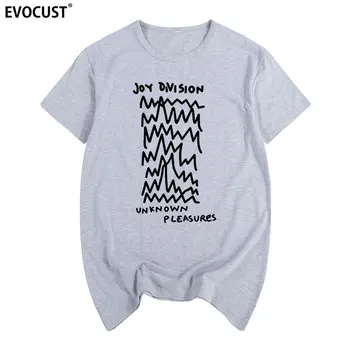 Joy Division Unknown Pleasures Post-Punkovej T-shirt Bavlna Mužov tričko Nové TEE TRIČKO Dámske unisex Móda