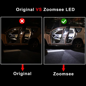 Zoomsee 9Pcs Interiérové LED Pre Škoda Rapid NH1 NH3 NA2 2011-2019 Canbus Vozidla, Žiarovka, Vnútorné Dome Mapu Svetla na Čítanie Auto na Čítanie Súprava