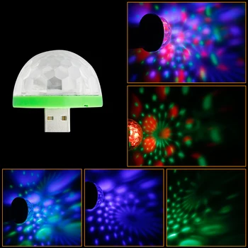 USB Svetla do Hračky, Farebný Svetelný Loptu Osvetlené Deti Projektor Led Blikajúce Svetlo Vianočné Hračky pre Deti Spálne Dekorácie