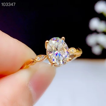 2020 praskanie moissanite krúžok pre ženy šperky zásnubný prsteň pre svadobné 925 strieborný prsteň darček k narodeninám pozlátené farba