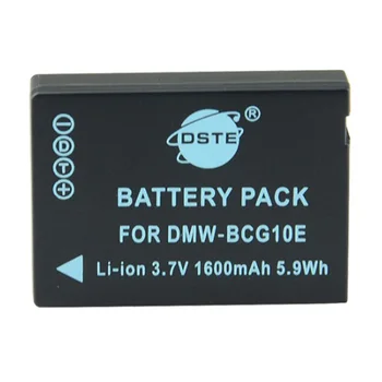 DSTE 2ks DMW-BCG10E Kamera, Batéria + Cestovanie a Auto Nabíjačka pre Panasonic ZS1 ZS3 ZS5 ZS7 ZS8 ZS10
