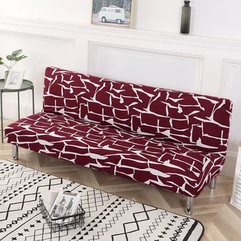 Rozťahovací gauč posteľ kryt gauč zahŕňa spandex úsek elastický materiál, dvojitý kryt sedadla poťahy pre obývacia izba geometrických tlač