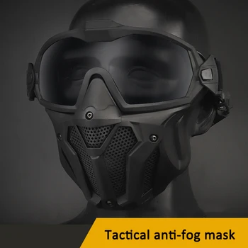 Taktické Celotvárová Maska Airsoft Military Kamufláž Lov Cs Army War Game Maska Streľba Ochranné Vetru Cs Masky, Okuliare