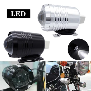 1 Ks Hornej Vysoká Nízka Lúč Motocykel Reflektor LED Žiarovky Motorke Hmlové Svetlo Flash Lampa LED Jazdy Svetlomet