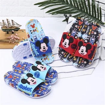 2019 Disney lete nové vysoko populárne detské sandále Mickey Minnie non-slip papuče domov topánky