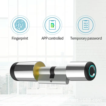 Bluetooth Smart Dverí Zamky Bezdrôtovej Elektronickej Valec Bluetooth APLIKÁCIA Biometrických Fingerprinte Smart Lock Smart Home Security Lock