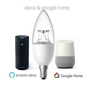 Inteligentný Život WIFI LED Žiarovka LED, 6W Stlmiť Svetlo, Telefón, Diaľkové Ovládanie, Kompatibilné s Alexa Google Domova Ovládanie Hlasom Žiarovka