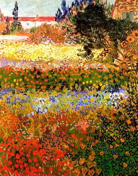 Vincent van Gogh Kvitnúce Záhrady Umenia, Tlače, Plagát grandes para porovnanie olejomalieb na plátne Pre Domova Wall Art