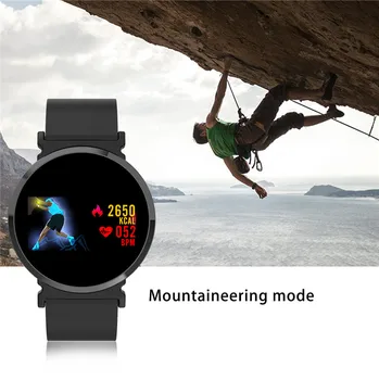 Nové Srdcovej frekvencie Smartwatch Monitor Mužov IPS Displej pánske Hodinky Krokomer Kalórií Fitness Reloj Inteligent Krvný Tlak Šport