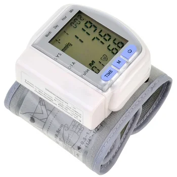 Lekárske Zápästie Elektronické Krvný Tlak Monitor tansiyon aleti Pulz Sphygmomanometer Meter Putá Sledovať Krvný Tlak Monitor