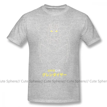 Mazinger T Shirt Grendizer Osnovy Verzia T-Shirt 4xl 100 Percent Bavlna Tee Tričko Grafické Muž Krátke Rukávy Zábavné Tričko Basic