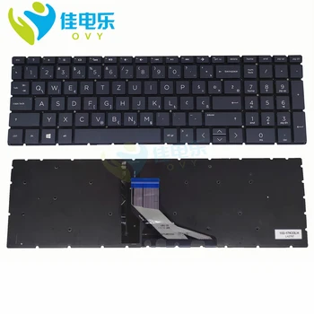 NÁM SV GR Podsvietená klávesnica Pre HP 15 DA 15M-CN 17-17-CA 250 255 G7 TPN-C135 TPN-C136 strieborný notebook Keyboars s black KB Nové