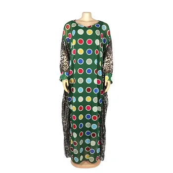 Africké Šaty Pre Ženy Coloful Prekladané Šifón Abaya Šaty Plus Veľkosť Maxi Dlhé Šaty Šaty S Dlhými Vnútorné Nosenie