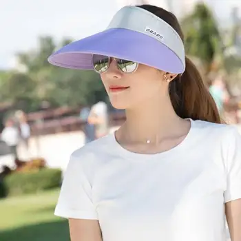 HOT Ženy Lete Golf, Tenis Klobúk Športové Široký Okraj Pláže Clonu Slnko Spp Nastaviteľné Anti-UV Ourdoors nevesta copu čiapky