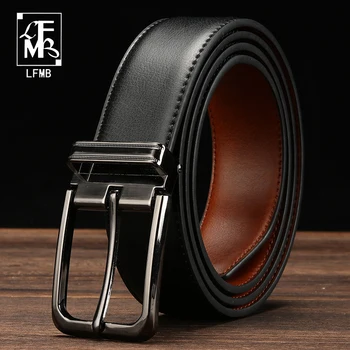 [LFMB]kožený opasok mužov dizajnér pásy mužov kvalitné mužskej pravej kože popruh pin pracka pre džínsy cinturon hombre