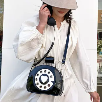 Funny Telefónne Tvarované Ženy Kabelky Dizajnér Tašky Cez Rameno Roztomilé Lady Crossbody Taška Tvorivé Elegantné Ženy Malé Peňaženky 2020 Sac