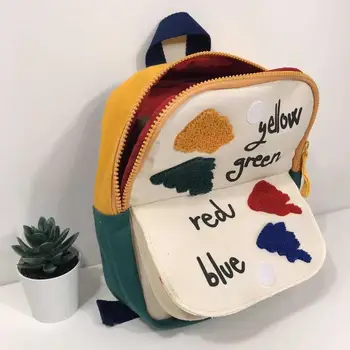 Šitie flip školský batoh pre chlapcov a dievčatá zábavnej malý farebný Batoh taška cez rameno deti vak mini TAŠKA