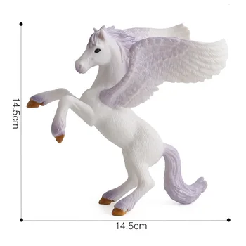 Európska Mýtické Jednorožec Figúrky Pegasus Elf Miniatúry Zvieratá Model Víla Lietajúci Kôň Akčné Figúrky Deti Zbierka Hračiek