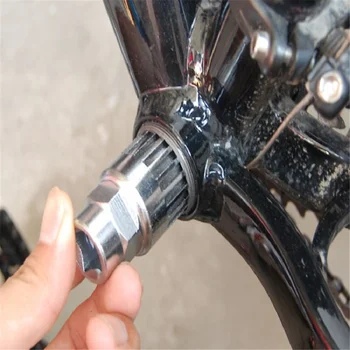 Multifunkčné Bicyklov Opravy Nástroj Súpravy Spodnej Držiak Kľúča Prenosné Kazetové Freewheel Stredová Cyklistické Reťazca Odstraňovač