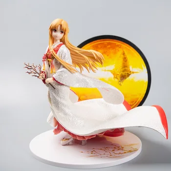 25 cm Japonské Anime F:NEX Sword Art Online Asuna Shiromuku PVC Akcie Obrázok Hračky Sexy Dievča Dospelých Model Kolekcie Bábika Dary