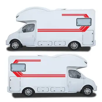 2x Univerzálny RV Karavan Pruhy Strane Nálepky Camper Van Grafika DIY Obtlačky Výzdoba Pre Peugeot Boxer pre VW T4 T5 T6