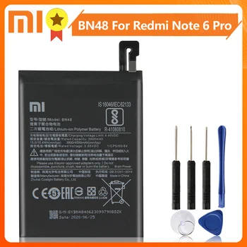 Xiao Mi Xiao Mi BN48 Batérie Telefónu Pre Xiao mi Redmi Poznámka 6 Pro Note6 Pro Note6Pro 4000mAh Originálne Náhradné Batérie + Nástroj