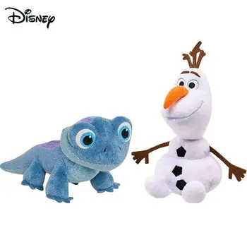 Nové Disney Mrazené 2 Princezná Elsa Anna Plyšové Mäkké bábiky Lizard Sven Sobov Olaf Snowman deti Vianočný Darček deti hračka Hot