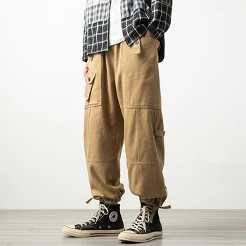 Kórejský Štýl Hip Hop Cargo Nohavice Skateboard Nohavice Mužov Oblečenie Plus Veľkosť Módne Joggers Streetwear Harajuku Nohavice Muž