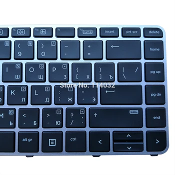 Notebook RU ruská klávesnica 819876 251 pre HP 840 745 G3 G4 848 G3 blue KB Ukazovacie strieborný rám NSK-CY3PV 9Z.NCHPV.30R nových pracovných