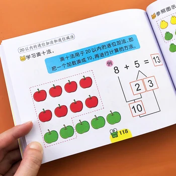 Deti Materskej Školy Predškolského Matematika Zošit Digitálne Osvietenie Aritmetický Knihy Sčítanie A Odčítanie Učebnice