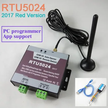 Doprava zadarmo 2017 Nové RTU5024 GSM Brány Otvárač Relé Spínač, Diaľkové Riadenie Prístupu Bezdrôtovej Posuvné brány Otvárač na podporu App