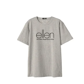 Ellen krátke Muži T-tričko s okrúhlym výstrihom bavlna Timothy Chalamet rovnakej T-shirt Harajuku Voľný čas na krátke rukáv ženy T-shirt