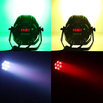 IP65 Vodeodolný Osvetlenie LED Par 7x18W RGBWA UV DMX512 Radič Vonkajšie Vianočné Party DJ Dicos Park Fáze Účinok Svetlá