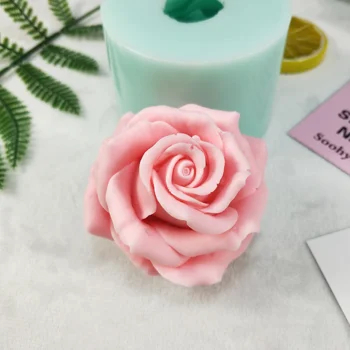 PRZY Rose Silikónové Formy Kytice z Ruží 3D Mydlo Formy Flower Tortu Formy Dekorácie Hliny Živice Čokoláda Sviečka Pečenie Nástroje