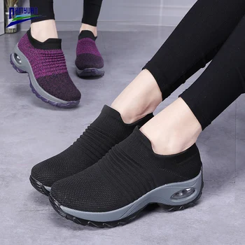 Damyuan Platforma Topánky Ženy 2020 Nové Jarné Bežné Vzduchovom Vankúši Mokasíny Žena Zapatos De Mujer Priedušná Tenisky Dámy Byty