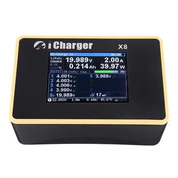 ICharger X8 1100W 30A DC LCD Displej Smart Rovnováhu Batérie Nabíjačky Discharger pre 1-8s LiPo/Lilo/Život/LiHV Batérie RC Lietadiel