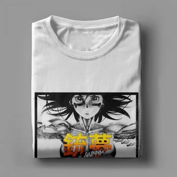 Battle Angel Gunnm Alita Komické Filmu, Anime T Shirt Mužov Classic Slim Fit Oblečenie Vintage T-Shirt O Krku, Bavlna Tee Tričko