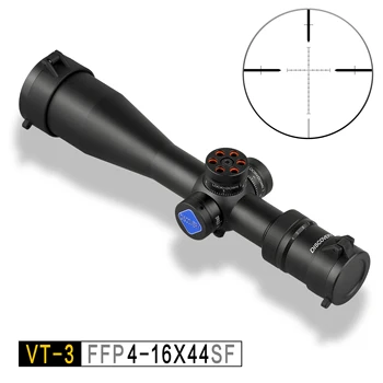 Objav VT-3 4-16X44SF Kompaktný FFP Lov Odbory, Leptané Reticle Prvý Ohniskovej Rovine Taktické Airgun Streľba Riflescope