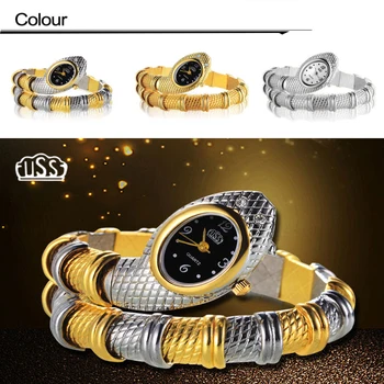 2020 Nové Módne Hodinky CUSSI štýle Hada Tvarované hodinky, náramok, hodinky s jedinečným Dizajnom Ženy šaty hodinky Dievča relogio feminino