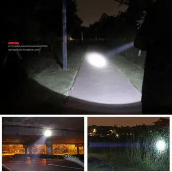 10000lm Výkonné LED svietidlo svietidlo prenosný reflektor nabíjateľná pozornosti 500m rozsah lovu lampy baterky lanterna