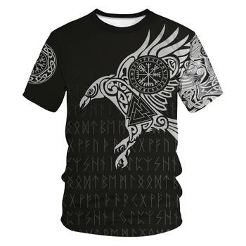 V lete roku 2020 Viking Mýtus T-shirt Digitálne 3d Vytlačené Pár Kolo Krku T-shirt Módne Bežné Tričko Krátky Rukáv