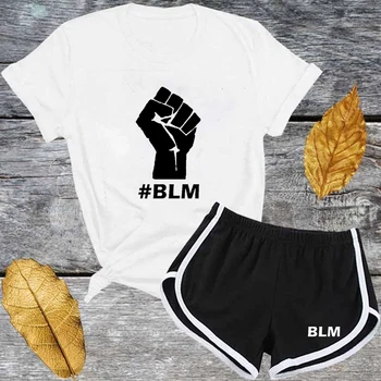 BLM Black Žije Ohľadu na Protest Vlastné Lacné, Veľkoobchod Plodín Top A Šortky Nastaviť Tlačené A Dievča, T Košele Tím Nastaviť Pre Dieťa Ženy