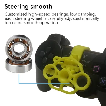 Prenosný Mini Hier Racing Wheel 3D vytlačené mini volant Pubg Mobile Ovládač pre PlayStation 3, PS3 radič