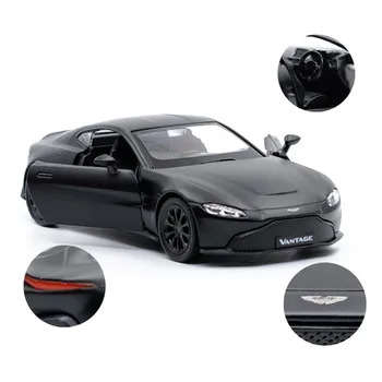 Predaj, 1:36 Matte Black Vantage zliatiny model,simulácia die-odlievanie späť športové auto model,detí, darček,doprava zdarma
