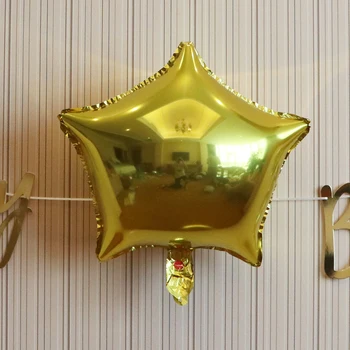 10pcs Zlato, Striebro 4D Kolo Fóliové Balóniky Star Srdce tvar Narodeninovej Párty Výzdoba svadby Manželstva Party Dekor Dodávky
