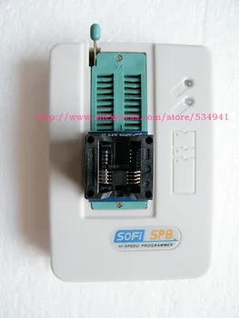 SOFI SP8-vysokorýchlostné usb programátor+4pcs adaptér (93/24/25/BR90/ flash, eeprom), viac ako 4000 chips majú tiež SP8-A SP8-F SP16-B