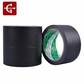 6 Roll Black Maskovacia Páska Multi Špecifikácia Trhať Krepový Papier Maskovacie Pásky Scrapbooking Dekoračné Nálepky, Štítok S Lepiacou Páskou