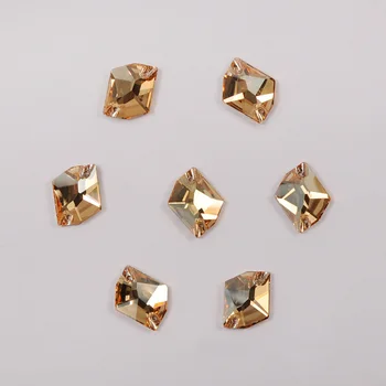 YANRUO 3265 Kozmického Golden Shadow Ploché Späť Kamienkami Dekor Šiť Na Kamene Šitie Crystal Kameň Zlato Diamante